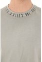 Tennis Camiseta Gris Con Estampado En Cuello Para Hombre de Tennis