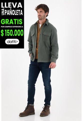 Tennis Camisa Clásica Manga Larga Verde Para Hombre Tennis
