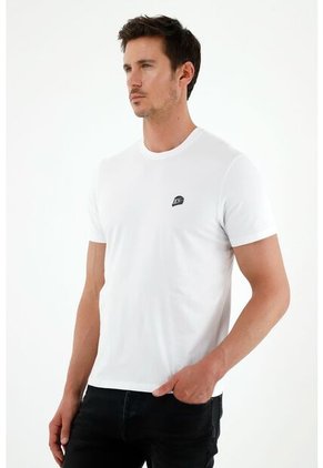 Tennis Camiseta Blanca Manga Corta Para Hombre