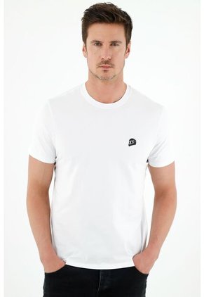 Tennis Camiseta Blanca Manga Corta Para Hombre