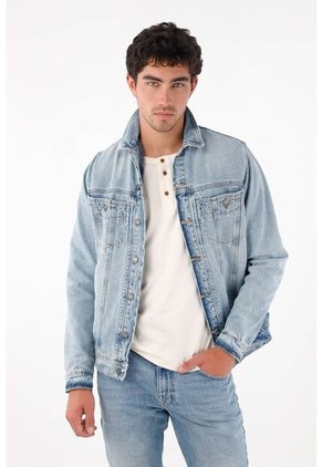 Tennis Chaqueta Tipo Trucker Azul Para Hombre