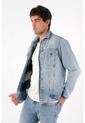 Tennis Chaqueta Tipo Trucker Azul Para Hombre
