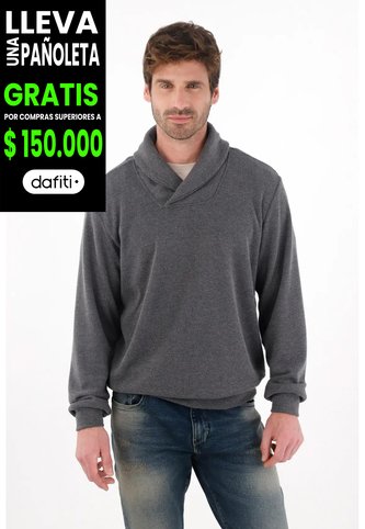 Tennis Buzo Tejido Con Cuello Cruzado Azul Para Hombre Tennis