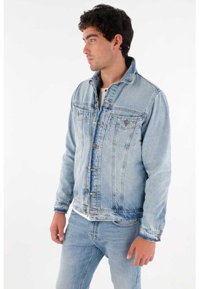 Tennis Chaqueta Tipo Trucker Azul Para Hombre
