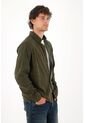 Tennis Camisa Con Textura Tipo Corduroy Verde Para Hombre de Tennis