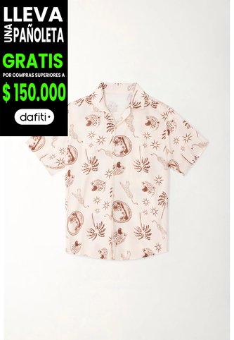 Tennis Camisa Tipo Bowling Estampada Con Diseño Minimalista Para Hombre Tennis