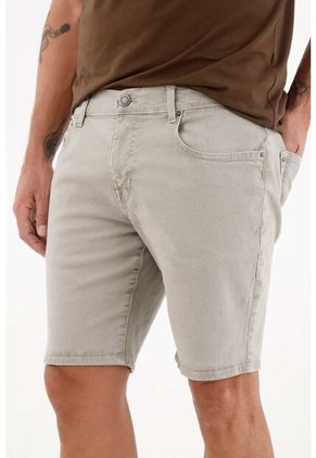 Tennis Bermuda Nudy Con Efecto Vintage Gris Para Hombre