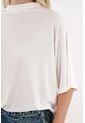 Tennis Camiseta Cuello Alto Crudo Para Mujer de Tennis