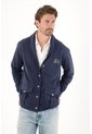 Tennis Buzo En Burda Con Botones Azul Para Hombre de Tennis