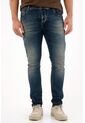 Tennis Jean Skinny Con Desgastes Azul Para Hombre de Tennis