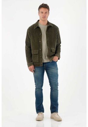 Tennis Jean Nudy Cinco Bolsillos Azul Para Hombre