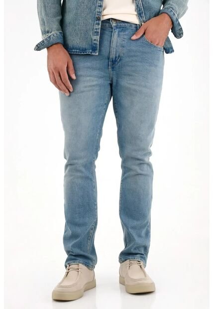 Tennis Jean Nudy Cinco Bolsillos Azul Para Hombre