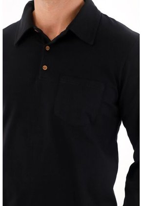 Tennis Camiseta De Cuello Polo Negra Para Hombre