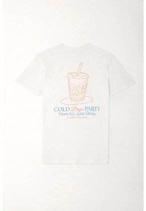 Tennis Camiseta Básica Estampada Blanca Para Hombre