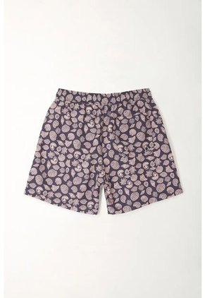 Tennis Pantaloneta De Baño Con Estampado De Conchas Marinas Para Hombre