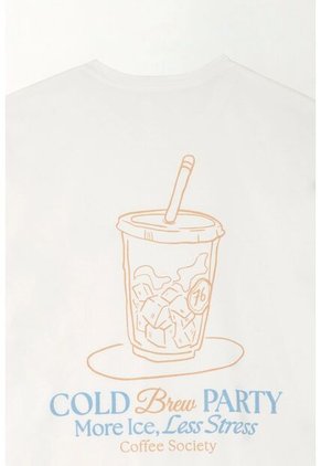 Tennis Camiseta Básica Estampada Blanca Para Hombre