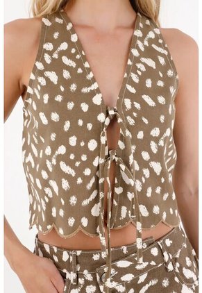 Tennis Chaleco Estampado Para Mujer