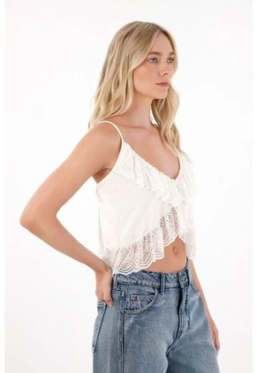 Tennis Camisa Con Encaje Para Mujer