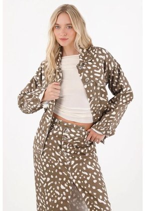 Tennis Chaqueta Oversize Con Manchas Para Mujer