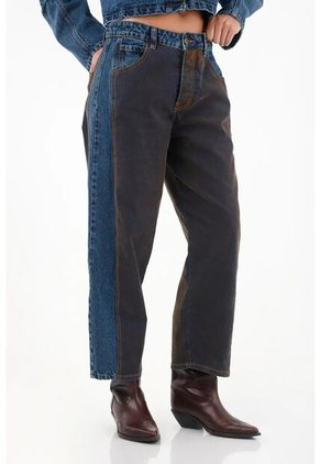 Tennis Jean Con Cortes Tipo Velvet Azul Para Mujer