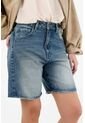 Tennis Bermuda En Denim Tono Medio Para Mujer de Tennis