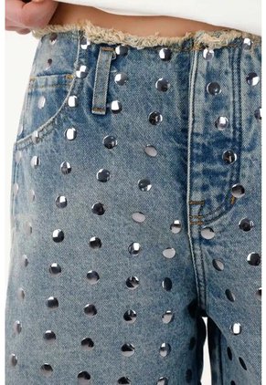 Tennis Bermuda Larga Con Taches Azul Para Mujer