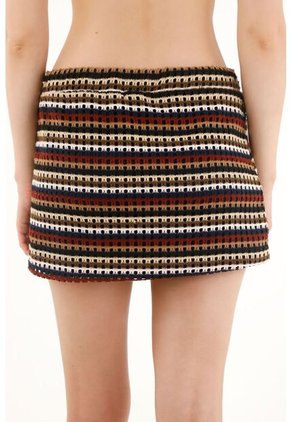 Tennis Falda Corta Tejida Ajustada Para Mujer