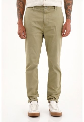 Tennis Pantalón Tipo Chino Verde Con Caída Natural Para Hombre Tennis