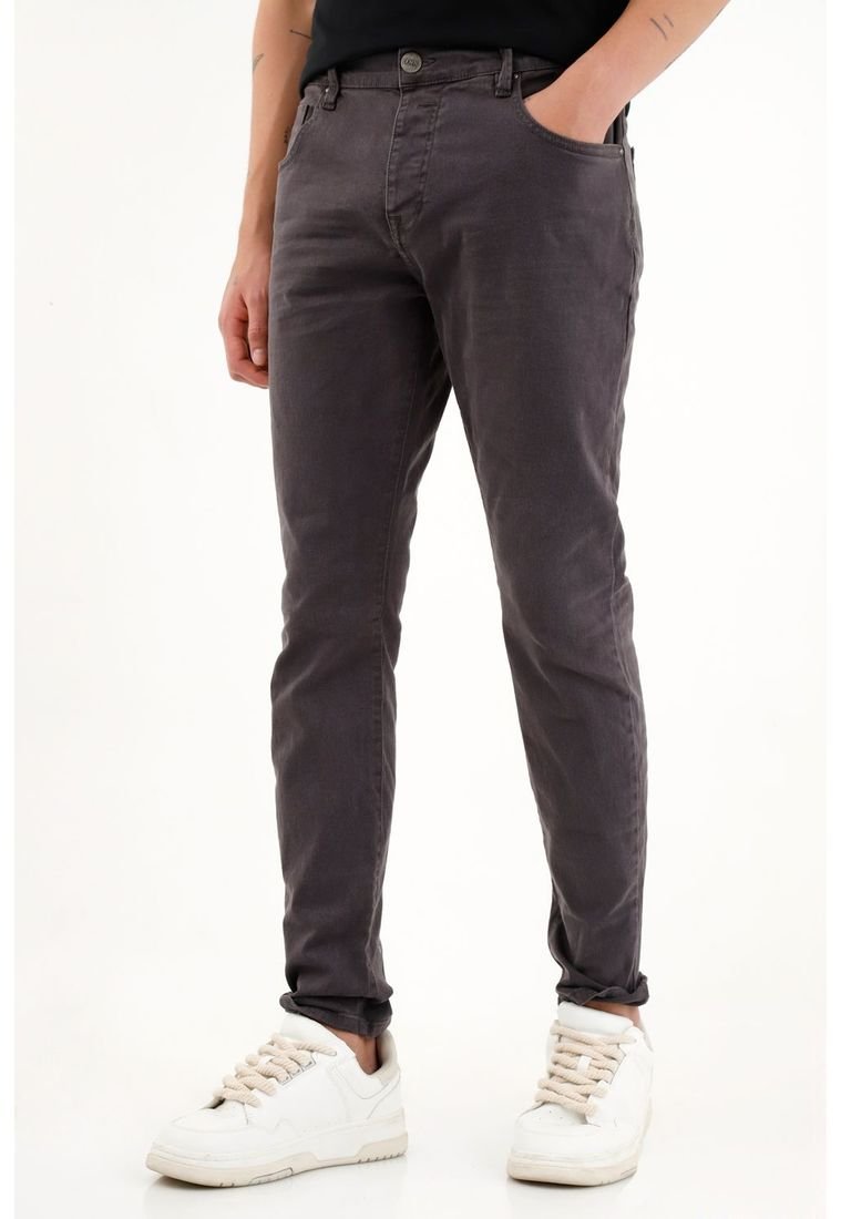 Pantalon skinny gris hotsell