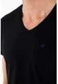 Tennis Camiseta Negra Cuello En V Para Hombre de Tennis