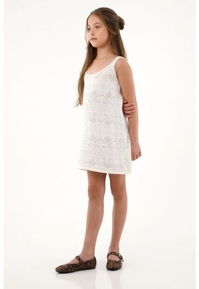 Vestido Corto Tejido Para Niña