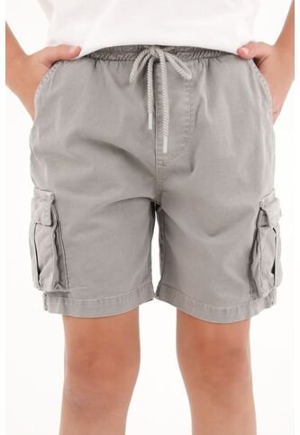 Bermuda Gris Tipo Cargo Para Niño Tennis