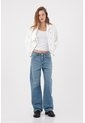 Tennis Jean Recto Con Botonadura Visible En Denim Para Mujer de Tennis