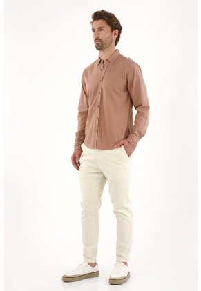 Tennis Pantalón Chino Crudo Con Textura Suave Para Hombre
