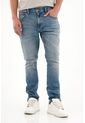 Tennis Jean Nudy Tiro Medio Azul Con Textura Suave Para Hombre de Tennis