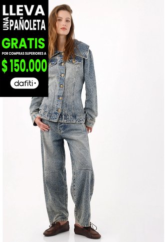 Tennis Chaqueta Entallada Con Cuello XL En Denim Para Mujer Tennis