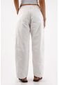 Tennis Jean Para Mujer De Algodón Blanco Corte Horse Shoe Con Cintura Lisa de Tennis