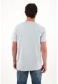 Camiseta Básica Con Mini Print Azul Para Hombre de Tennis