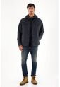 Tennis Chaqueta Negra De Textura Acolchada Para Hombre de Tennis