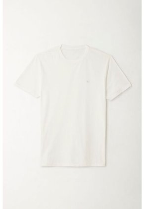 Tennis Camiseta Con Raqueta Bordada Crudo Para Hombre