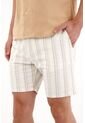 Tennis Bermuda Chino Con Diseño A Rayas Para Hombre de Tennis