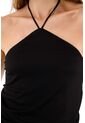 Tennis Camiseta Negra Con Escote Halter Para Mujer de Tennis