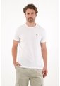 Tennis Camiseta Con Cuello Redondo En Rib Blanca Para Hombre de Tennis