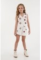Chaleco Con Bordado De Flores Crudo Para Niña de Tennis