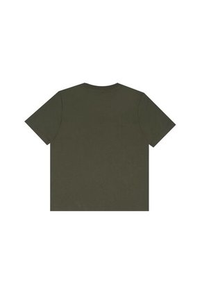 Camiseta Básica Estampada Verde Para Niño