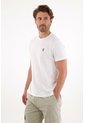 Tennis Camiseta Con Cuello Redondo En Rib Blanca Para Hombre de Tennis