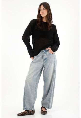 Tennis Buzo En Tejido Abiero Con Diseño De Flores Negro Para Mujer Tennis