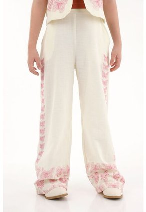 Pantalón Con Estampado De Mariposas Para Niña
