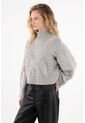 Tennis Buzo Con Tejido Trenzado Gris Para Mujer de Tennis