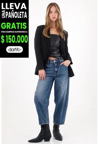 Tennis Abrigo Tipo Blazer Oversize Negro Para Mujer Tennis